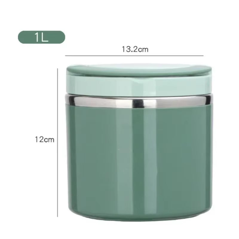 630/1000ML Food Thermal Jar Insulated Soup Cup Stainless Steel Vacuum Cup Lunch Box with Handle Sealed Bento Box