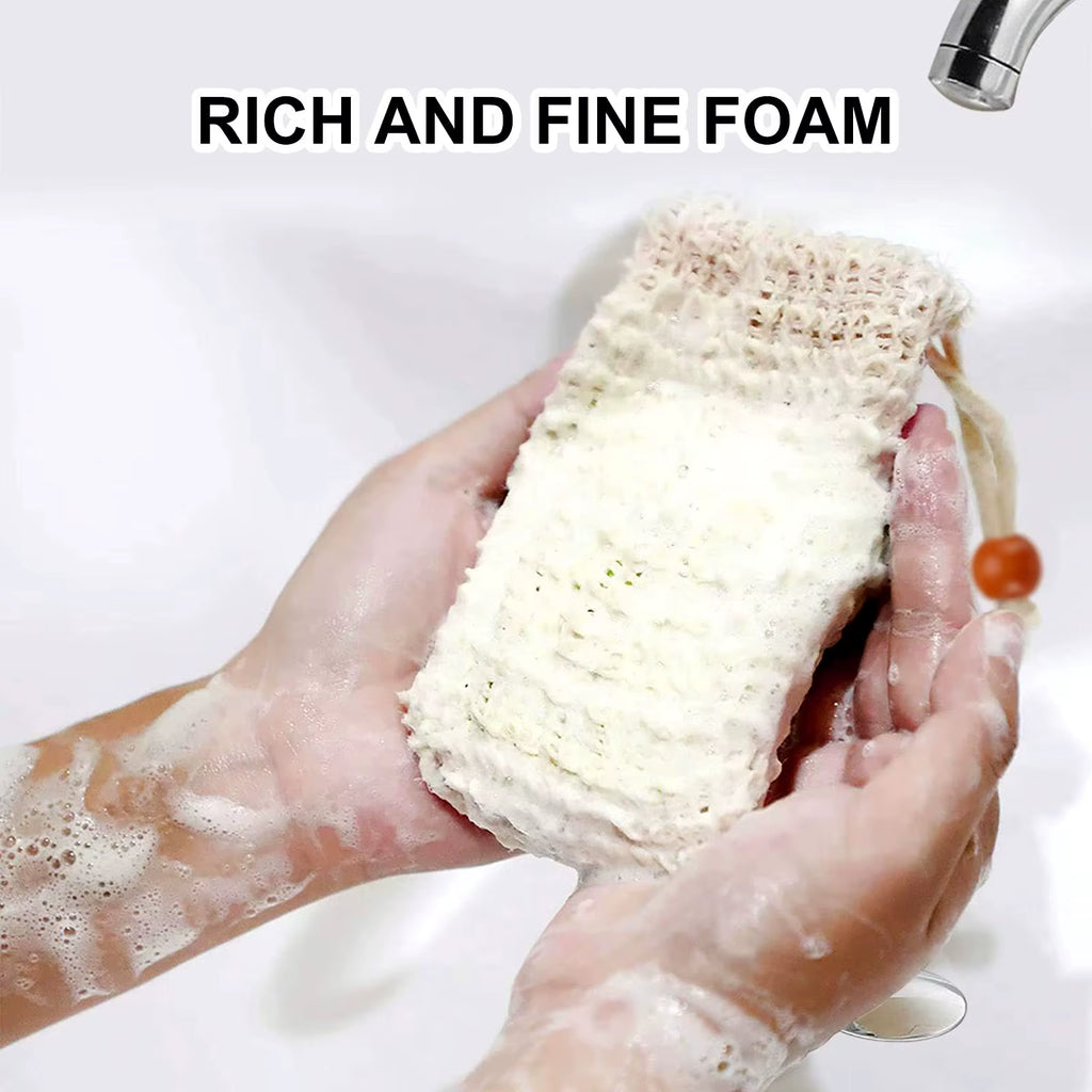 Natural Soap Foaming Net Bags Bath Washing Tools Body Cleaning Bubble Helper Mesh Cleaning Home Bathroom Exfoliating Supplies