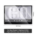 Tempered Glass Film Protector for New Tesla Model Y Launch Juniper 2026 2025 Model 3 Highland 2024 Touch Screen Protective Film