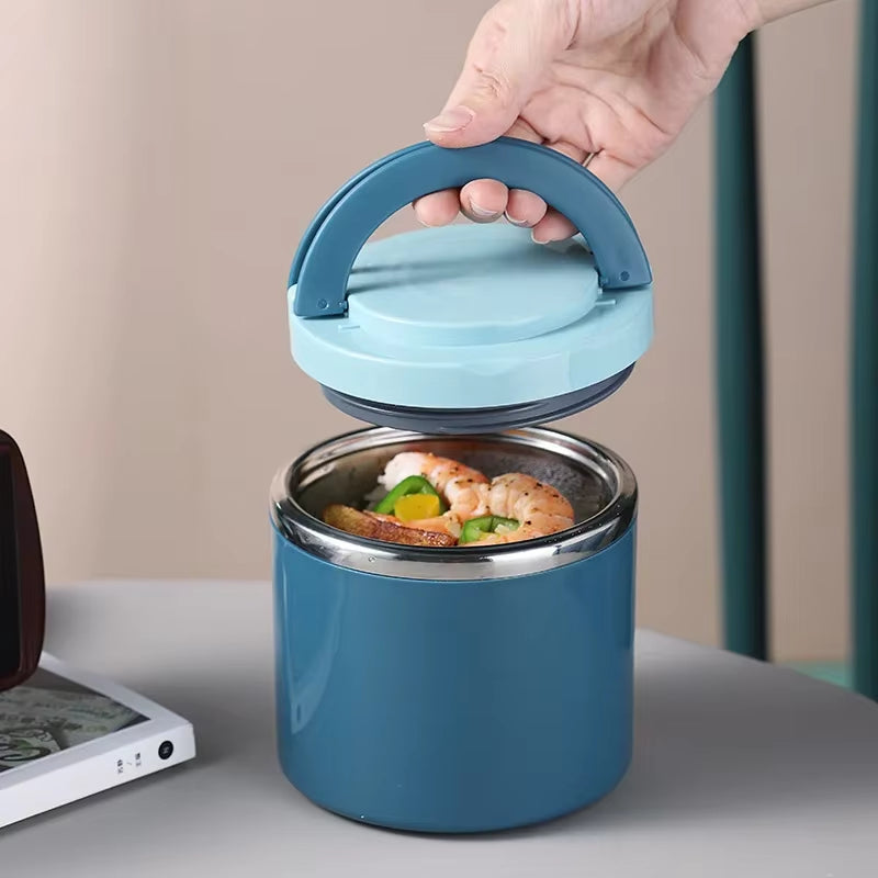 630/1000ML Food Thermal Jar Insulated Soup Cup Stainless Steel Vacuum Cup Lunch Box with Handle Sealed Bento Box