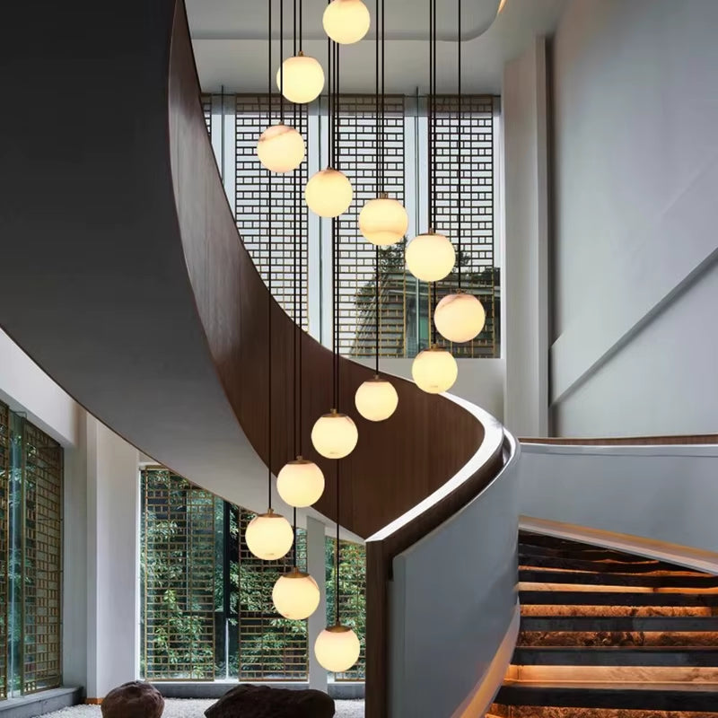Modern Home Decor Led Lights Pendant Light Lamps Forstaircase Chandeliers for Living Room Hanging Light Indoor Lighting