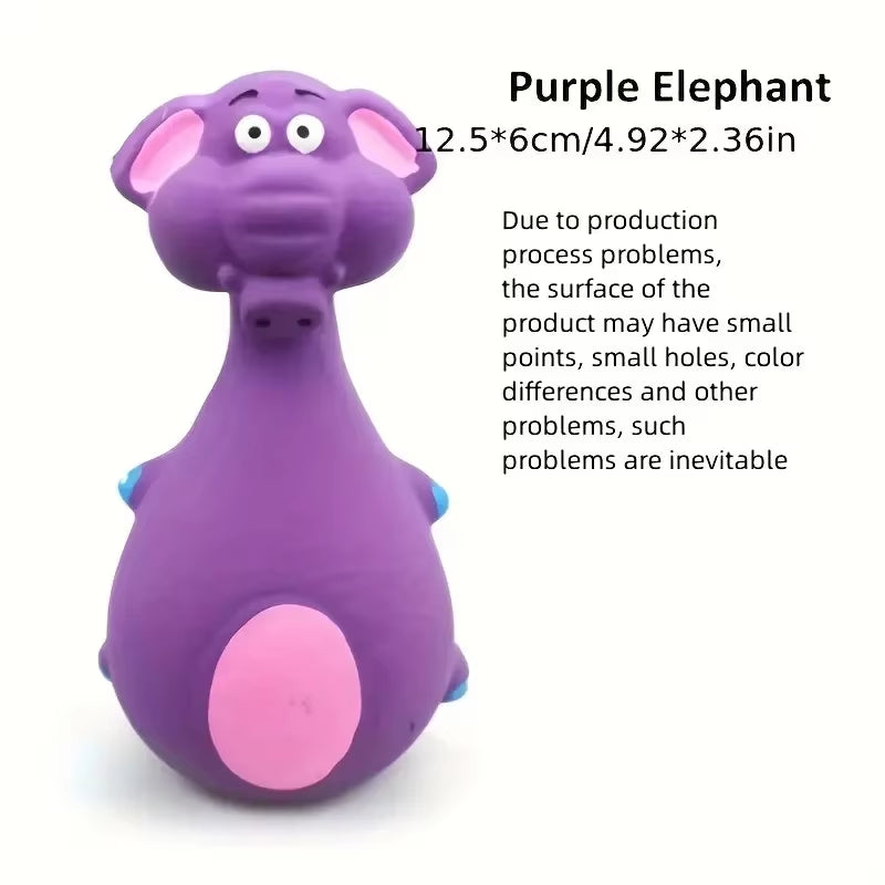 Soft Rubber Chewy Toys Four Styles Squeaky Interactive Throwing Games Cute and Fun Suitable for Small and Medium Sized Dogs