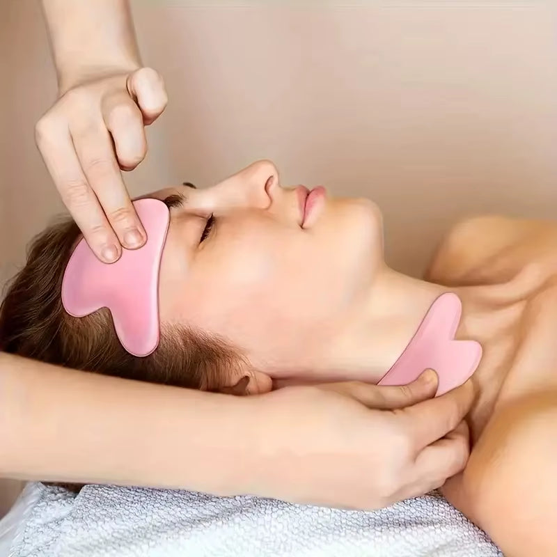 2Pcs Ice Face Roller Gua Sha Scraper Set Portable Face Neck Skincare Tool Facial Massage Roller Lifting Contouring Beauty Tools