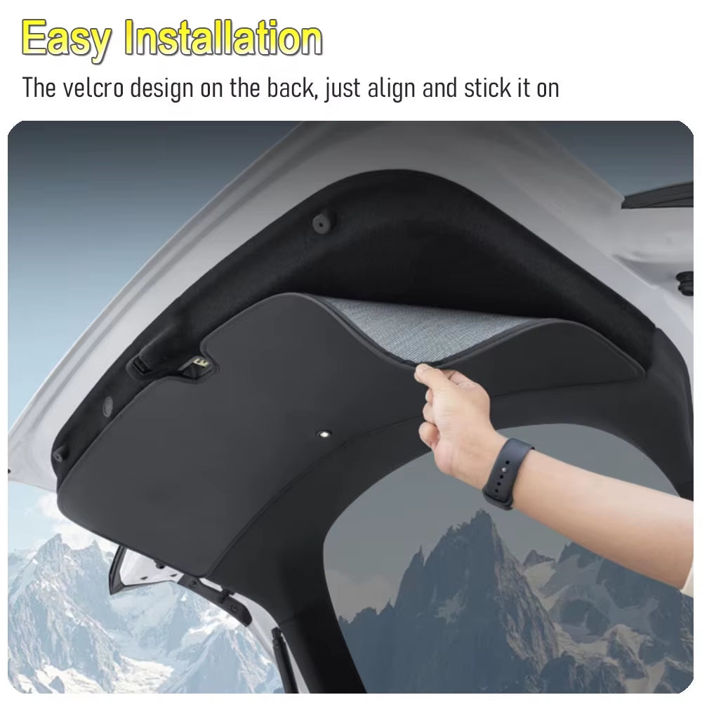 Anti-Dirty Rear Trunk Mat Leather Pad for Tesla Model Y Juniper 2025 2026 Accessories Trunk Tailgate Door Sill Protective Guard