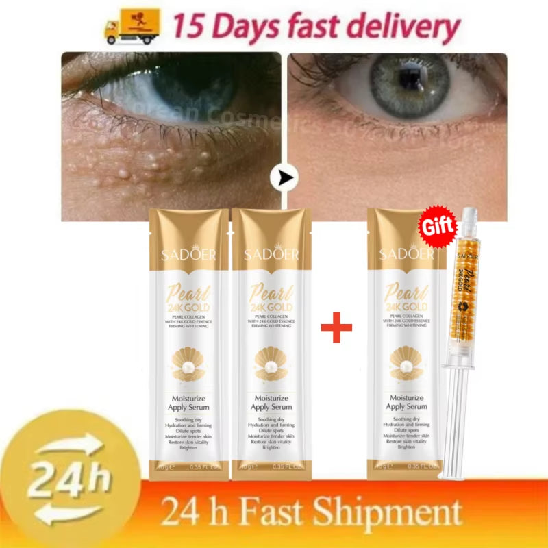 Fat Granules Removal Eye Serum anti Dark Circle Eye Bags Fade Fine Line Essence Anti-Puffiness Moisturizing Skin Care Products