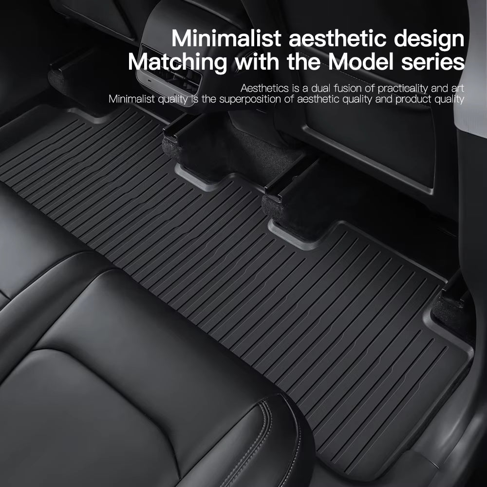 for Tesla Floor Mat Model Y 2021-2026 Model 3 Highland Car Trunk Mat Luggage Mat TPE Waterproof Anti-Slip Set Floor Liner Mat