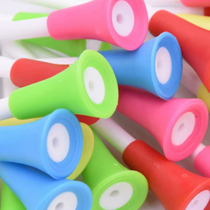 Golf Rubber Tee Golf Tee Holder Golf Rubber Tee with Rope Cartoon Golf Tees Exquisite Golf Accessories Random