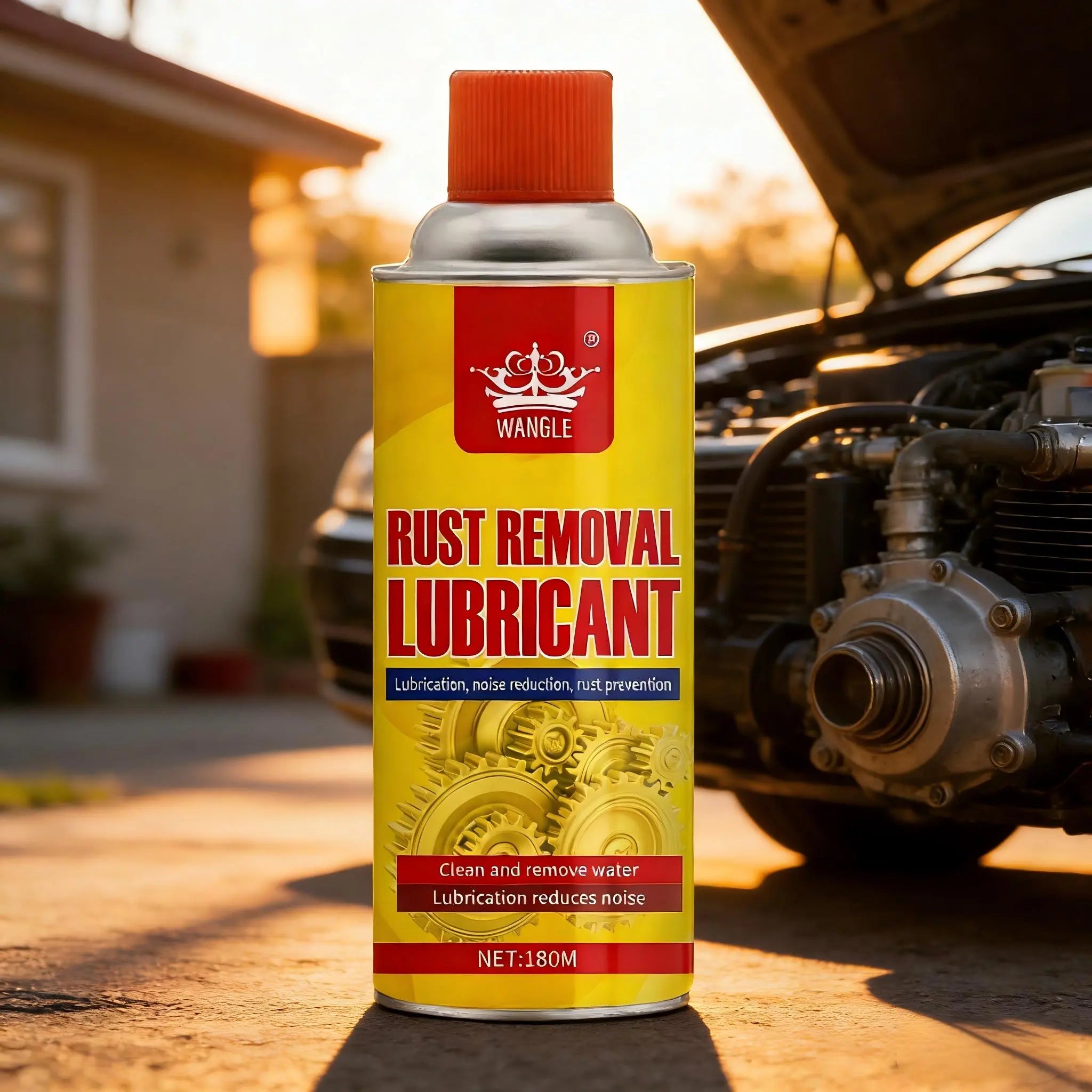 Multi-Function Rust Removal Spray-180Ml Forlubrication, Rust Prevention & Noise Reduction