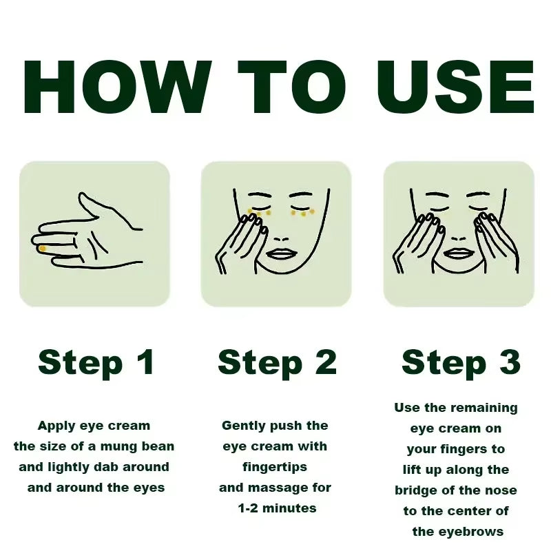 Instant Remove Wrinkles Eye Cream Fade Eye Fine Line anti Aging Dark Circles Bags Puffiness Tighten under Eyes Skin Care 2024