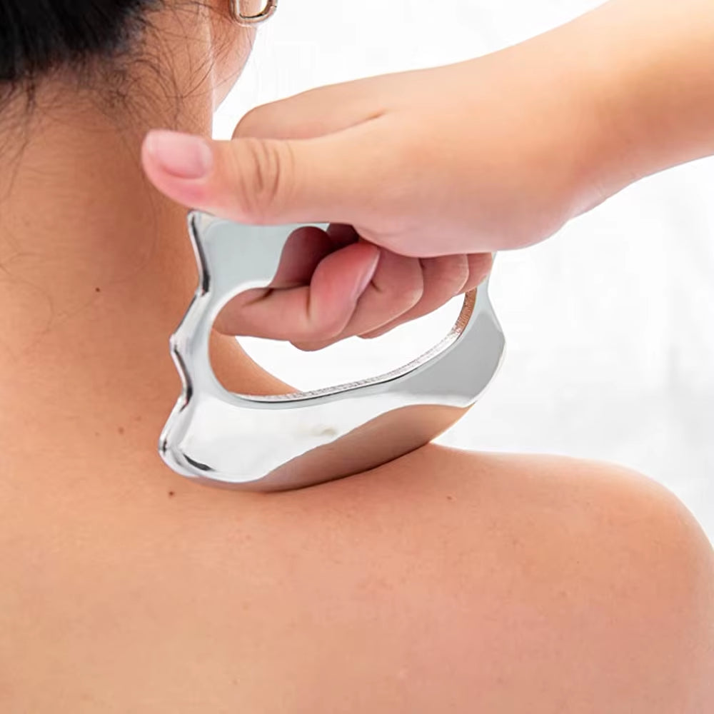 Stainless Steel Gua Sha Massager Muscle Scraper Metal Scraping Tool Body Deep Tissue Fascia Face Relaxation Massage Body Shaping