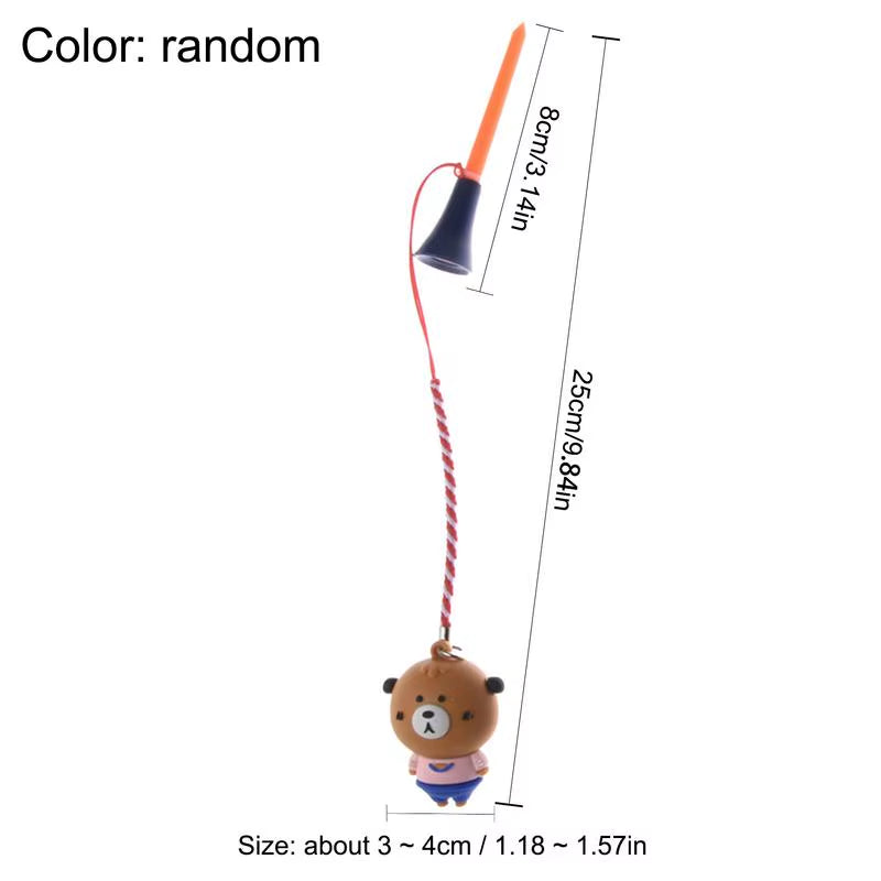 Golf Rubber Tee Golf Tee Holder Golf Rubber Tee with Rope Cartoon Golf Tees Exquisite Golf Accessories Random