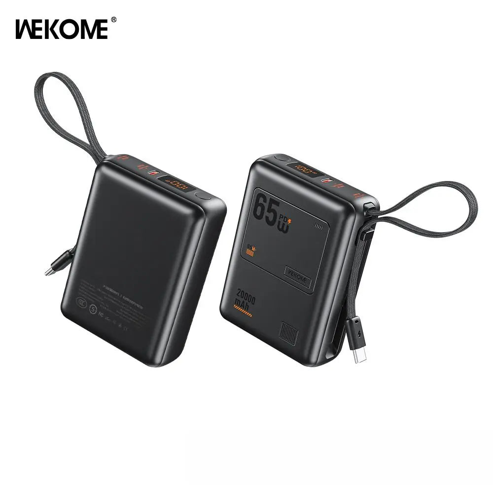 20000Mah Mini Portable Charger Power Bank for Phone.65W Super Fast Charger with 2-In/Output and Digital Display, Lightweight and Compact.Holiday Gifts