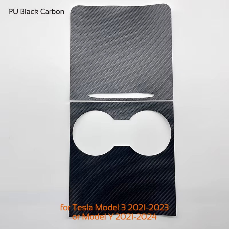 For Tesla Model 3 Highland Y Juniper 2021-2026 PU Center Console Protector Cover Central Control Panel Sticker Film Accessories