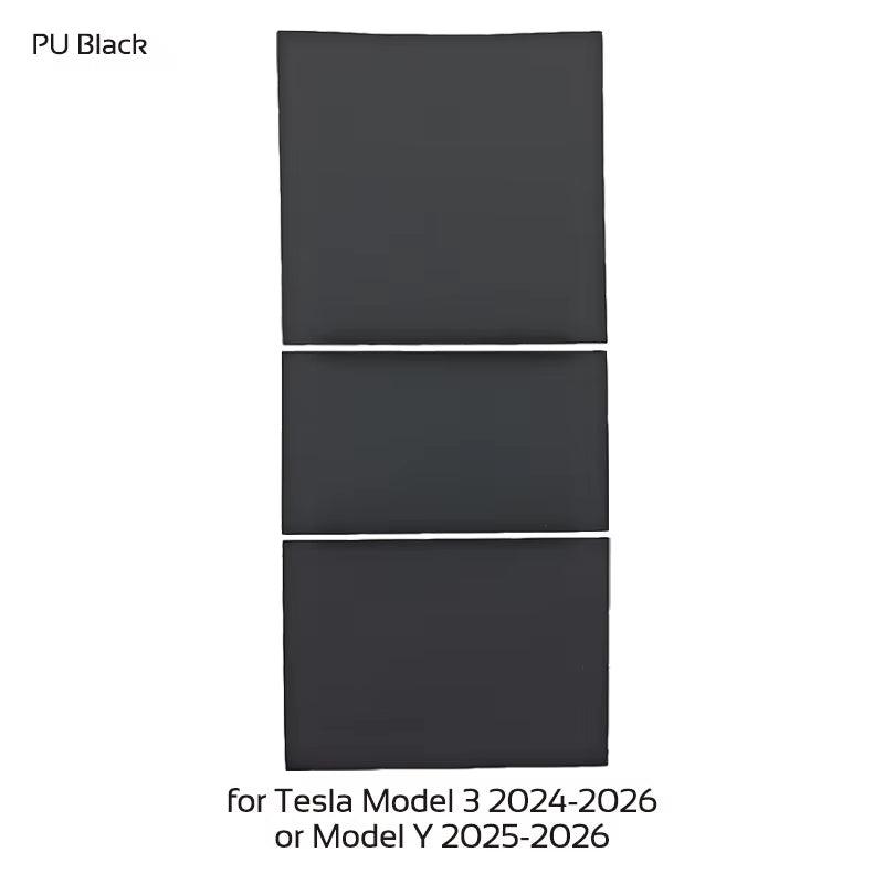 For Tesla Model 3 Highland Y Juniper 2021-2026 PU Center Console Protector Cover Central Control Panel Sticker Film Accessories