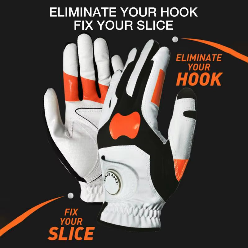 Left Hand Golf Gloves Grip Trainer Reduce Golf Hook Ball Corrector Gloves Golf Chipping Correction Gloves for Golf Training