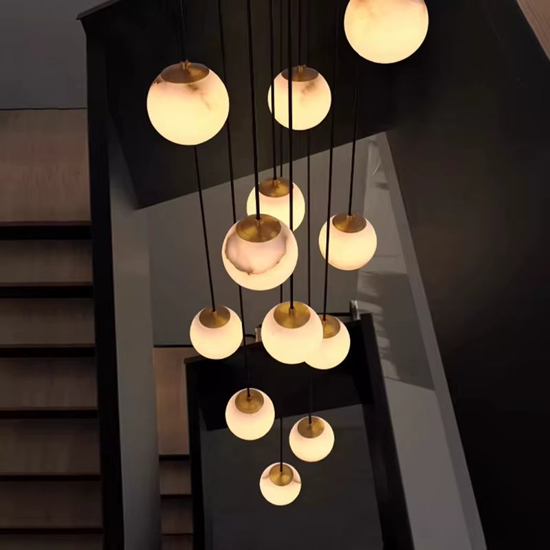 Modern Home Decor Led Lights Pendant Light Lamps Forstaircase Chandeliers for Living Room Hanging Light Indoor Lighting