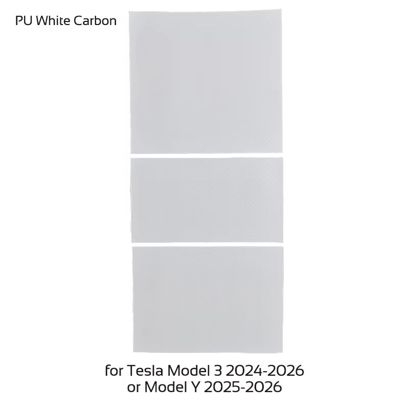 For Tesla Model 3 Highland Y Juniper 2021-2026 PU Center Console Protector Cover Central Control Panel Sticker Film Accessories