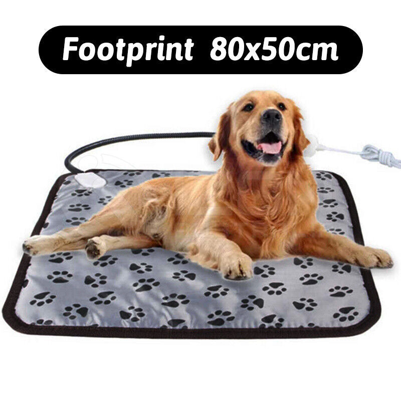 Large Pet Electric Heat Mat AU Plug Warmer Pad Blanket Waterproof Dog Cushion