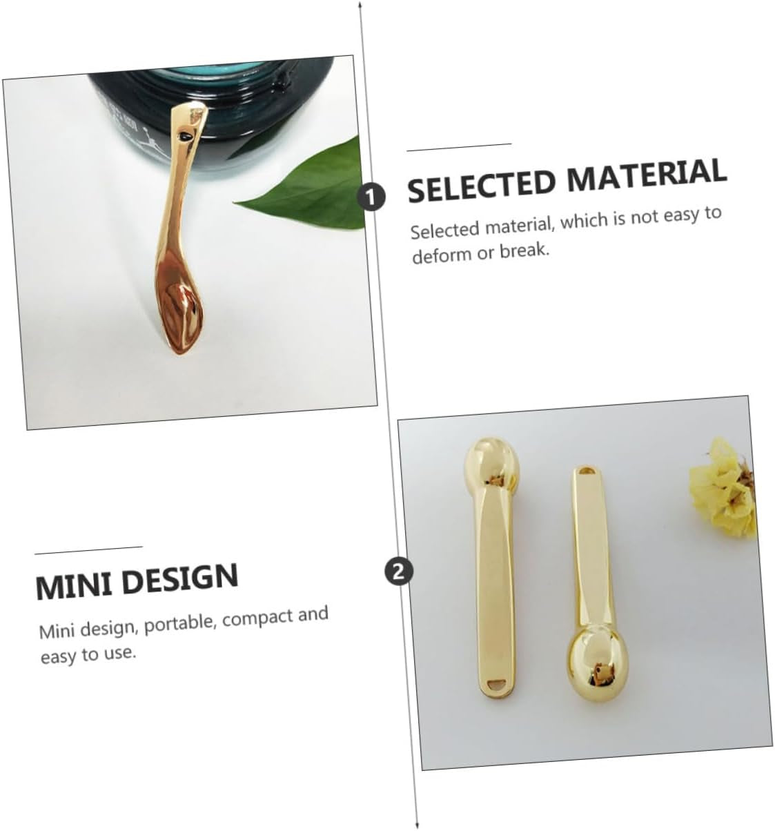 3Pcs Eye Stick Zinc Alloy Eye Massager Stick Skin Care Massage Tool for Face