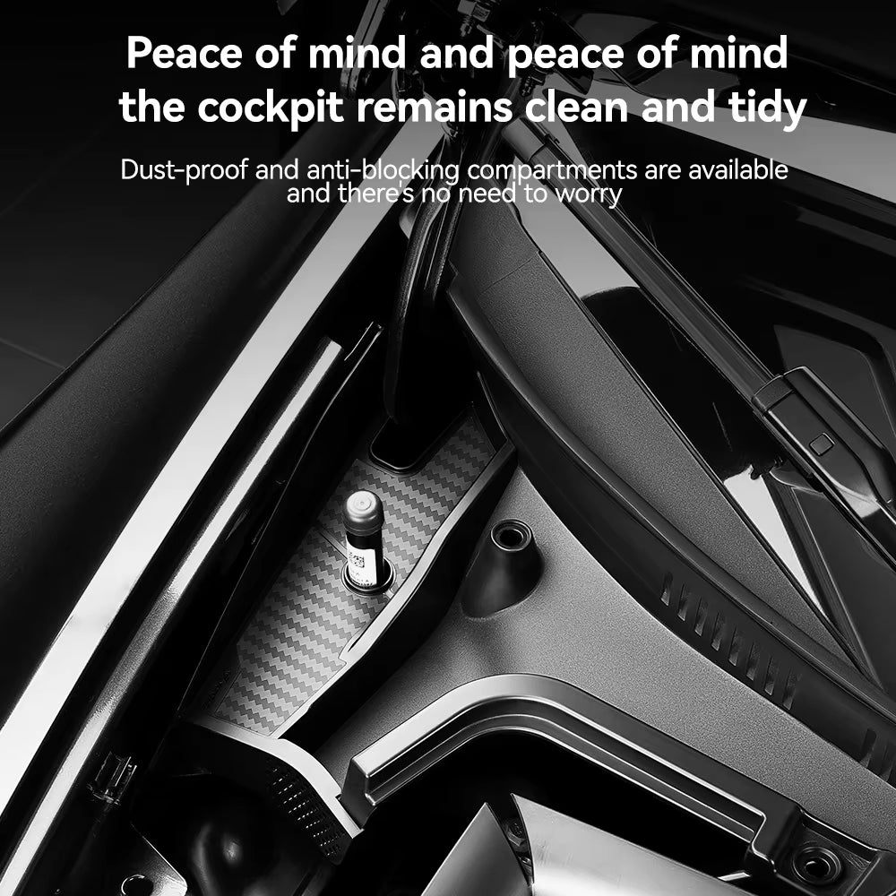 for Tesla Model 3 Highland Model Y Juniper 2026 Front Cabin Anti-Clog Cover Water Channel and Leaf Blocking Mod Accessory