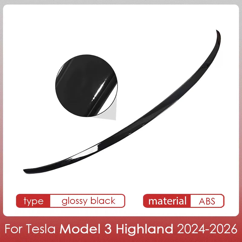 Spoiler for Tesla Model Y Juniper Accessories Spoilers Wings for Tesla Model 3 Highland Accessories 3/Y 2017-2026 ABS Material