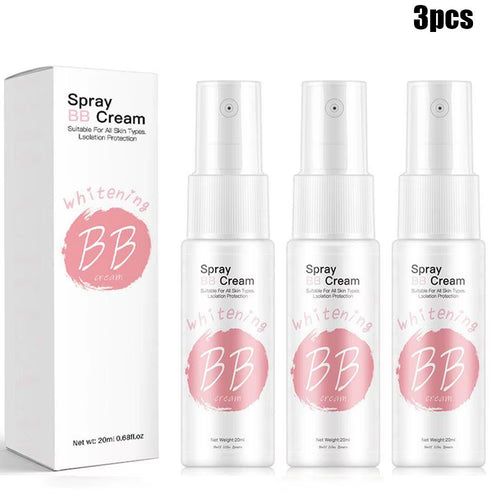 1/2/3PCS 20Ml Whitening Moisturizing Base Spray BB Cream Concealer Brighten Face Beauty Skincare Foundation High Coverage Makeup