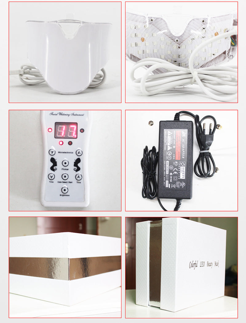 Beauty Mask Colorful Micro Electric Phototherapy Home Use