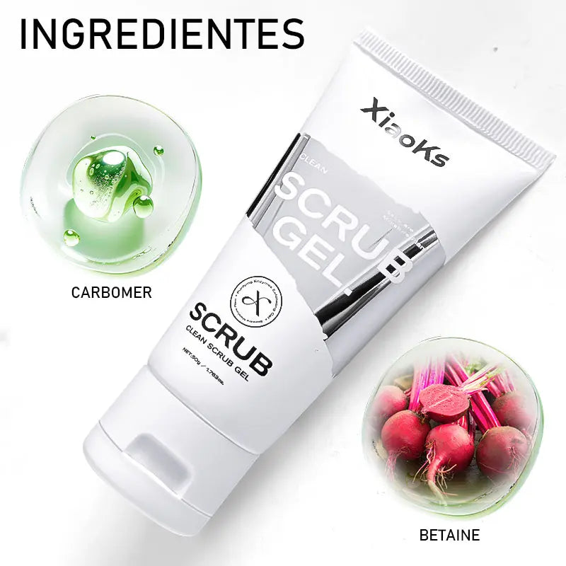 [Pack of Three]Xiaoks Gentle Exfoliating Scrub Gel 50G - Skin-Friendly Full-Body Exfoliation for All Skin Types, Sensitive Skin Friendly, Daily Cleansing & Renewal